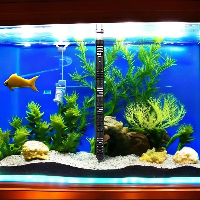 Hffheer Fish Heater Guard Protector Detachable Fish Heating Rod Sleeve Plastic Aquarium Heater Protective Cover Guard with Suction Cups(#4)